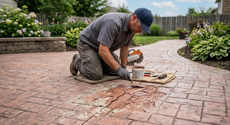 Decorative Concrete Repair in Littleton, CO