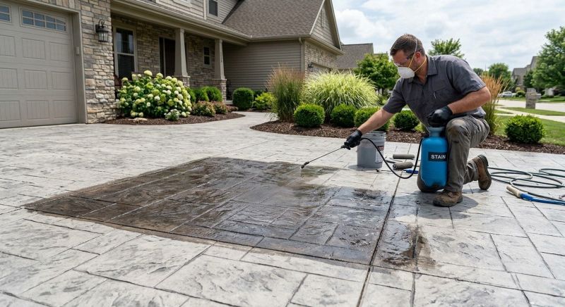 Driveway Staining in Fort Worth, TX
