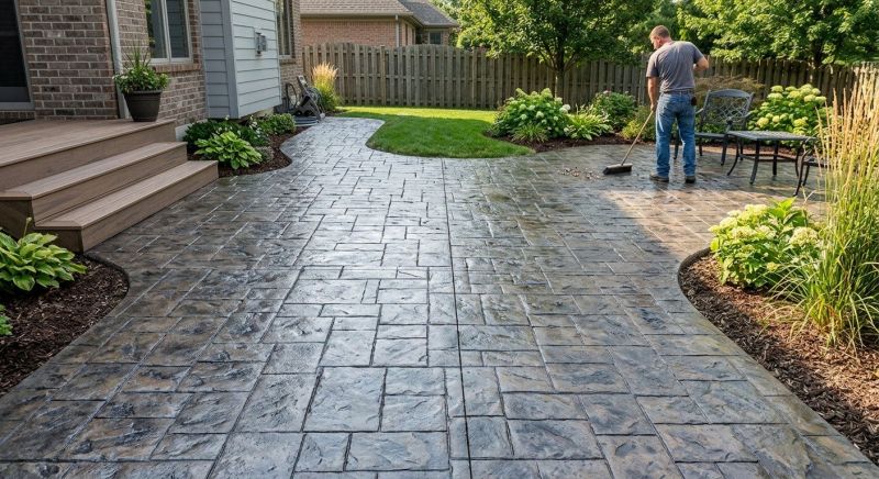 Patio Overlay Installation in Dallas, TX