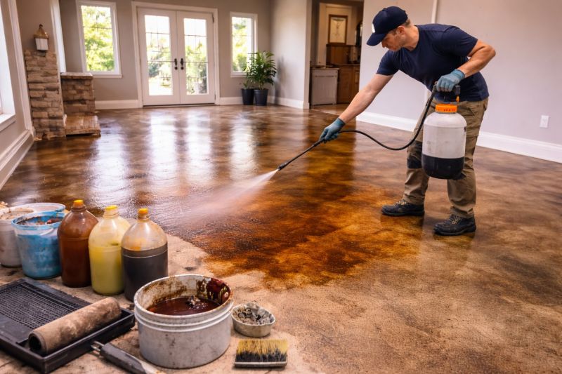 Stained Concrete Installation in Corpus Christi, TX